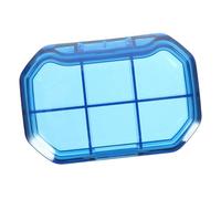 Ipetboom Mini Pilulier Poche Pilulier Quotidien Portable Pilulier Petit Pilulier De Voyage Seul Casemate Pilule Ronde Cas De Pilule Unique Étui à Pilules Petit Pilulier Portable Bleu