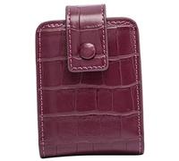 Ipetboom Mini Trousse De Maquillage Compacte avec Miroir, Étui à Rouge à Lèvres pour Paquet à Main, Couleur Rouge Vin Mystérieux, Format Portable, pour Femme, Usage Voyage Et Quotidien