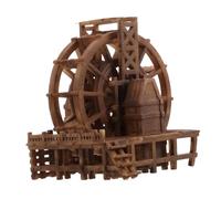 Ipetboom Miniature Modèle de Roue à Eau pour Aquarium Ornement Zen de Mouvement Eau pour Décoration de Jardin Miniature Accessoire pour Paysage de Réservoir de Poissons