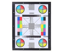 Ipetboom Mire de Test Image Roue Chromatique Carte Étalonnage Objectif Outil Inspection de Caméra Mire de Test Alignement des Objectifs Règle Alignement pour Systèmes de Surveillance