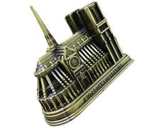 Ipetboom Modèle en Métal Cathédrale Notre-Dame Décoration Vintage pour Bureau et Maison Ornement Architectural Célèbre Accessoire Décoratif Rétro Multifonctionnel Présent Original