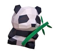 Ipetboom Modèle Papier Panda DIY Décoration Animale Origami pour Éducatif Papier Naturel