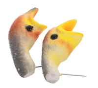 Ipetboom Modèle Réaliste de Tête D'hirondelle en Écume 2 Pièces pour Décoration de Jardin et Observation Fiable en Enseignement Biologique