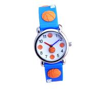 Ipetboom Montre-Bracelet Numérique Réglable pour Garçon Garçon Et Filles, Design Basketball Créatif, Bracelet Silicone Rose Et Bleu, Montre Éducative pour Usage Quotidien Et Apprentissage De L'heure