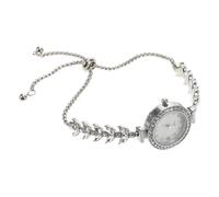 Ipetboom Montre de Bracelet Montres de Mode Montre à Quartz Femmes Horloge Anneau Femmes Montres de Bracelet pour Les Femmes Montres Femmes Montre Bling Alliage de Zinc Silver