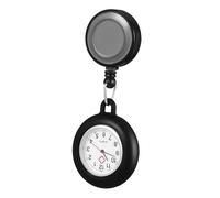 Ipetboom Montre De Poche pour Infirmière Montre Médicale Enrouleur De Badge Montre De Poche Suspendue Montre D'Infirmière Tendance Montre De Poche Rétractable À Clip Suspendu pour