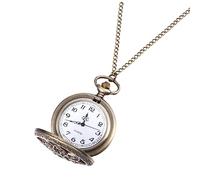 Ipetboom Montre De Poche Rétro À Quartz pour Homme 1 Pièce Collier Clé Vintage Creuse Papa Classique