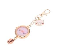 Ipetboom Montre Infirmière Pendentif Fob Inoxydable Montre Étudiante avec Anneau Porte Clés Design Élégant et Pratique pour Infirmières et Étudiants avec Pile de Remplacement