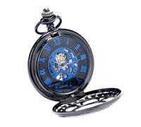 Ipetboom Montre Mécanique Squelette à Chaîne Rétro en à Chiffres Romains Style Steampunk Compacte et pour Hommes Présents