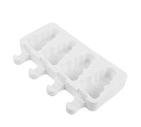 Ipetboom Moule à Glace en Silicone Sapin de Noël 4 Cavités, Silicone Alimentaire Sûr, Réutilisable, pour Glaces Maison, Jus, Yaourts et Desserts Gourmands, Usage Familial et Festif