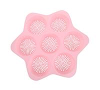Ipetboom Moule à Muffins Silicone Antiadhésif Cavités Moule Rond pour Pâtisseries Galettes Hamburger Gâteau et à Haute Température Couleur Rose
