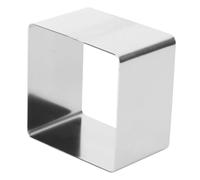 Ipetboom Moule Carré Acier Inoxydable Découpoir Pâtisserie Réutilisable pour Gâteau Mousse Biscuit Fondant et Tartelette Ustensile de Cuisson à Haute Température