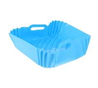 Ipetboom Moule Silicone pour Friteuse à Air avec Poignées Accessoire de Cuisine Adhésif pour Cuisson de Chips Poulet et Légumes Plat de Cuisson Silicone pour Friteuse Electrique