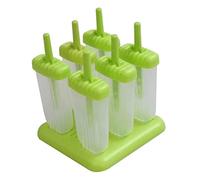 Ipetboom Moules à Glace Réutilisables Cellules avec Base Vert pour Popsicles Sorbets et Yaourts Fabrication Facile de Glaces Maison