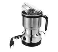 Ipetboom Moulin à Café Électrique 500 Ml Grosse Capacité en Acier Inoxydable Alimentaire 3 Lames 6 Tranchants Pinceau Cuillère Moulin à Épices et Grains Portable Usage Domestique et