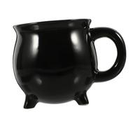 Ipetboom Mug Céramique Forme de pour Boissons Chaudes Tasse Noire Large Anse Ergonomique pour Café Thé et Cocktails Cadeau Créatif Halloween
