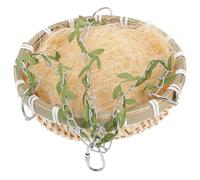 Ipetboom Nid Suspendu Bambou pour Perruches et Perroquets Abri Spacieux pour Cages et Branches Extérieures Habitat Sécurisé pour Oiseaux Petits et Moyens