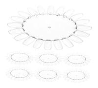 Ipetboom Nuancier Ongles Transparent 10 Pièces 13 X 11 Cm Présentoir à Capsules D'ongles pour Nail Art Décoration Manucure Pédicure Pratique