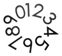 Ipetboom Numéros de Maison 3D en Résine Autocollants 10 Pièces Taille 100X67X10 MM Chiffres Sculptés Modernes pour Porte Boîte aux Lettres et Adresse Extérieure