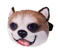 Ipetboom Oreiller Cervical de Voiture 3D Corgi Mignon Rembourré, Coussin D'appui-tête en Polyester, Taille Standard, Respirant et Amovible, pour Conducteur, Voyage et Usage Quotidien