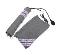 Ipetboom Oreiller Chauffant USB Gonflable Nuque - Coussin Cervical Réglable en Pur Armoise Grise Soutien Ergonomique Portable Maison Bureau et Voyage Apaisant Douleurs et Tensions