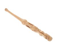 Ipetboom -oreilles pratiques nettoyeur d'oreille poignées la cire Suppression dissolvant outil de retrait de cérumen cuillères à cérumen artisanat sculpté acajou