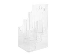 Ipetboom Organisateur de Brochures Transparent à Niveaux Support Mural et Bureau Porte-Documents Compact pour Tracts et Dépliants Rangement pour Bureau et Espaces Professionnels