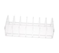 Ipetboom Organisateur De Maquillage Transparent Compartimenté 1 Unité 7 Cases Pour Palettes De Fards à Paupières Bureau Rangement Cosmétique Maison