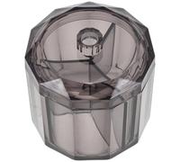 Ipetboom Organisateur Rond pour Outils D'extension de Cils en Acrylique Transparent, Boîte à Maquillage à 3 Compartiments 8,9 X 8,6 Cm, Support Multi-usage pour Cotons-tiges et Accessoires