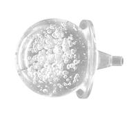 Ipetboom Ornement Boule Cristal Décorative avec Socle Boule Ronde Verre Bullé Décoration Élégante pour Bureau et Intérieur