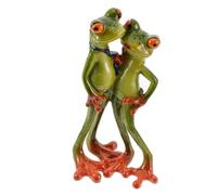 Ipetboom Ornement Couple Résine Verte Figurine Décorative pour Bureau Jardin Aquarium Cadeau Original
