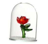 Ipetboom Ornement Fleur Rose Cristal Éternelle sous Cloche Verre Décoration Cadeau Fête des Mères