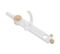 Ipetboom Outil de Boussole Multifonction Numérique Blanc Échelle Graduée Compas de Dessin Précis en Plastique Grand Diamètre Outil Mathématique pour Usage Scolaire et Démonstrations en