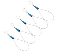 Ipetboom Outil de Tirage de Câbles Électrique 5 Pièces Bleu Tire-Câbles Flexible Résistant aux Acides et Alcalis pour Passage de Câbles Conduits Murs Combles et Faux Plafonds