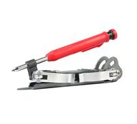 Ipetboom Outil de Traçage Multifonction en Alliage d'Aluminium pour Travail du Bois Crayon Gabarit de Contour Précis et Compas Intégré pour Menuiserie et Pose de Sols Finition Lisse et