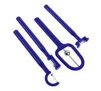 Ipetboom Outil d'Excrice des Muscles Buccaux 4 Pièces Stimulation Orale pour Garçon et Filles et Adultes Bleu Acier Inoxydable et Plastique la Langue Améliore la Prononciation