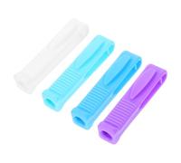 Ipetboom Ouvre-ampoules Réutilisable en Plastique 4 Pièces, Mini Brise-flacons Rainure pour Infirmière, Couleurs Blanc Violet Foncé Vert Profond Bleu Intense, Usage Hospitalier Sécurisé