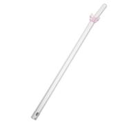 Ipetboom Paille Réutilisable en Verre Transparente pour Smoothies et Boissons Paille Décorative pour Jus Lait Bubble Tea Écologiques Légères et Faciles à Nettoyer Usage Maison et Fête