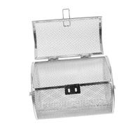 Ipetboom Panier à Griller Acier Rotatif pour Cuisson Au Four Accessoire pour Friteuse à Air et Barbecue pour Griller des Noix et Chips Design à Rotation à Degrés pour Cuisson Uniforme et