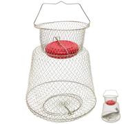 Ipetboom Panier de Pêche en Fer Anti-accrochage avec Bol Flottant, Or | Cage à Poisson, Accessoires de Pêche, Transport Pratique, Maintien Vivant