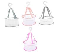 Ipetboom Panier De Séchage De Maquillage 4 Pièces 20cm En Maille Pour Éponge Et Pinceau Gris Rose Rose Pâle Vert Matcha Support De Séchage Pour Salle De Bain Outil De Rangement Pour Cosmétiques