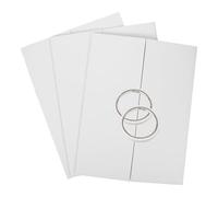 Ipetboom Panneau de Projet Dépliable Blanc à Trois Volets en Carton avec Ruban Adhésif Double-face, Set de 1 pour Expositions et Commerciaux