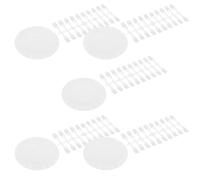 Ipetboom Panneau D'exposition D'échantillons de Manucure Transparent 5 Pièces Diamètre Rond 20 Faux Ongles Détachable pour Débutants Kit Nail Art Salon Usage Professionnel