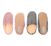 Ipetboom Pantoufles D’Hôtel pour Couples 2 Paires Coton Lavables Tailles 40/41 44/45 Confort Spa Intérieur Silencieuses Voyage et Séjour en Chambre