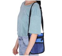 Ipetboom Paquet Banane Infirmière Portable, Pochette De Poche Bleu Solide En Tissu, Léger Bandoulière Réglable, Pour Infirmières En Milieu Hospitalier, Taille Compacte Et Capacité Adaptée Aux Outils