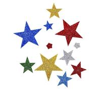 Ipetboom Paquet de 2 Stickers Muraux Pailletés et Cœurs Autocollants Auto Adhésifs pour Décoration DIY Projets Garçon Fille et Scrapbooking