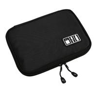 Ipetboom Paquet de Rangement pour Câbles et Accessoires Électroniques de Voyage Organiseur de Câbles Portable Noir Grosse Capacité Matériau Solide Résistant à L’Eau et aux Rayures pour