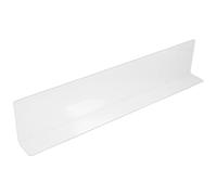 Ipetboom Pare-Éclaboussures pour Salle de Bain Cuisine Déflecteur Anti-Éclaboussures en Plastique Rigide 40 X 8 X 4 CM Protection Coin Lavabo et Zone de Éclaboussures Facile à