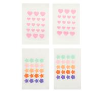 Ipetboom Patch Anti-boutons Hydrocolloïde En 4 Feuilles Autocollants Invisibles Pour Kystique Confortables Et Respirants Pour Visage 20 Étoiles Et 18 Cœurs Soin Anti-acné Usage Quotidien Pour
