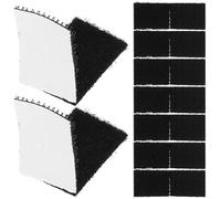 Ipetboom Patchs Autocollants Autocollants Antidérapants Double Face Noir 20 X 30 CM Bande Auto-Agrippante Nylon Dos Adhésif Lot de 100 pour Tapis Canapé Nappes Bricolage et